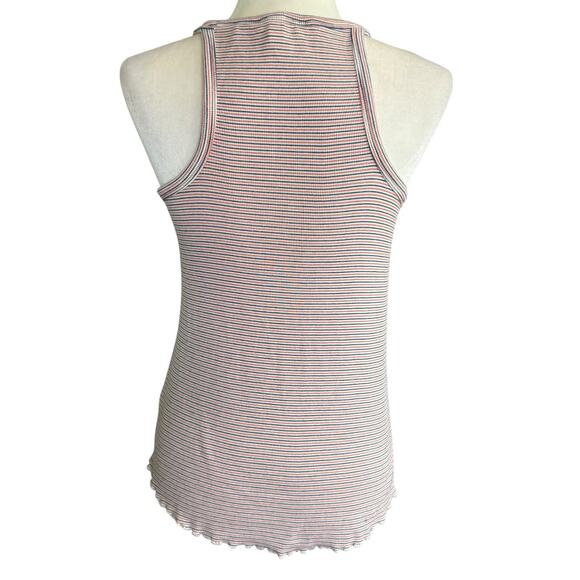 Toad & Co Womens Daisy Ribbed Striped Tank Top Multicolor S Granolagirl Casual - Picture 4 of 11